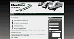 Desktop Screenshot of fleetlinetyres.co.uk